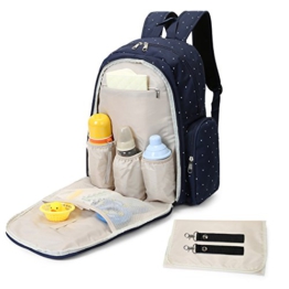 MOMMORE Wickelrucksack auf Kinderwagen BABY CHANGING BAG Rucksack für Mutter -